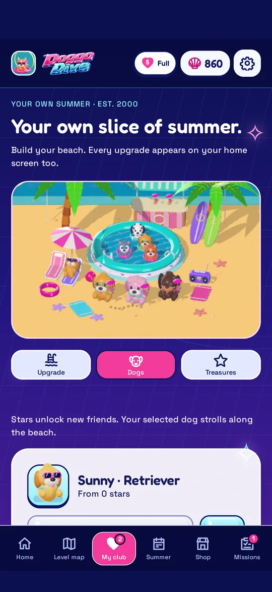 My club, dogs: stars unlock new friends such as Sunny the retriever.