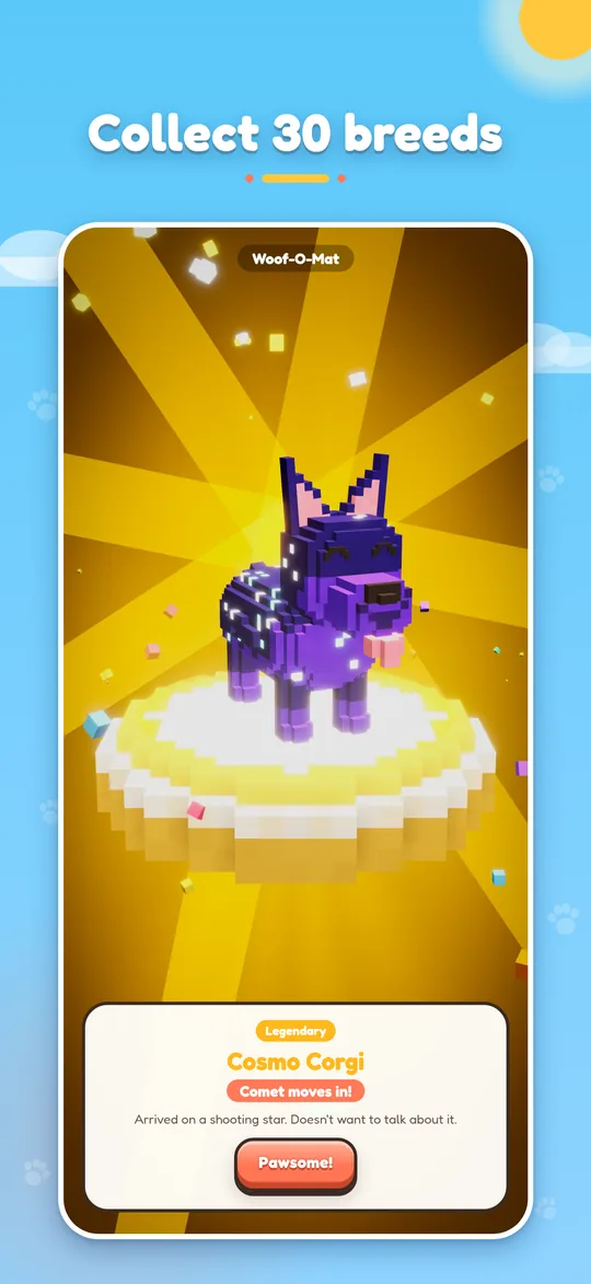 The Woof-O-Mat reveals the legendary Cosmo Corgi.